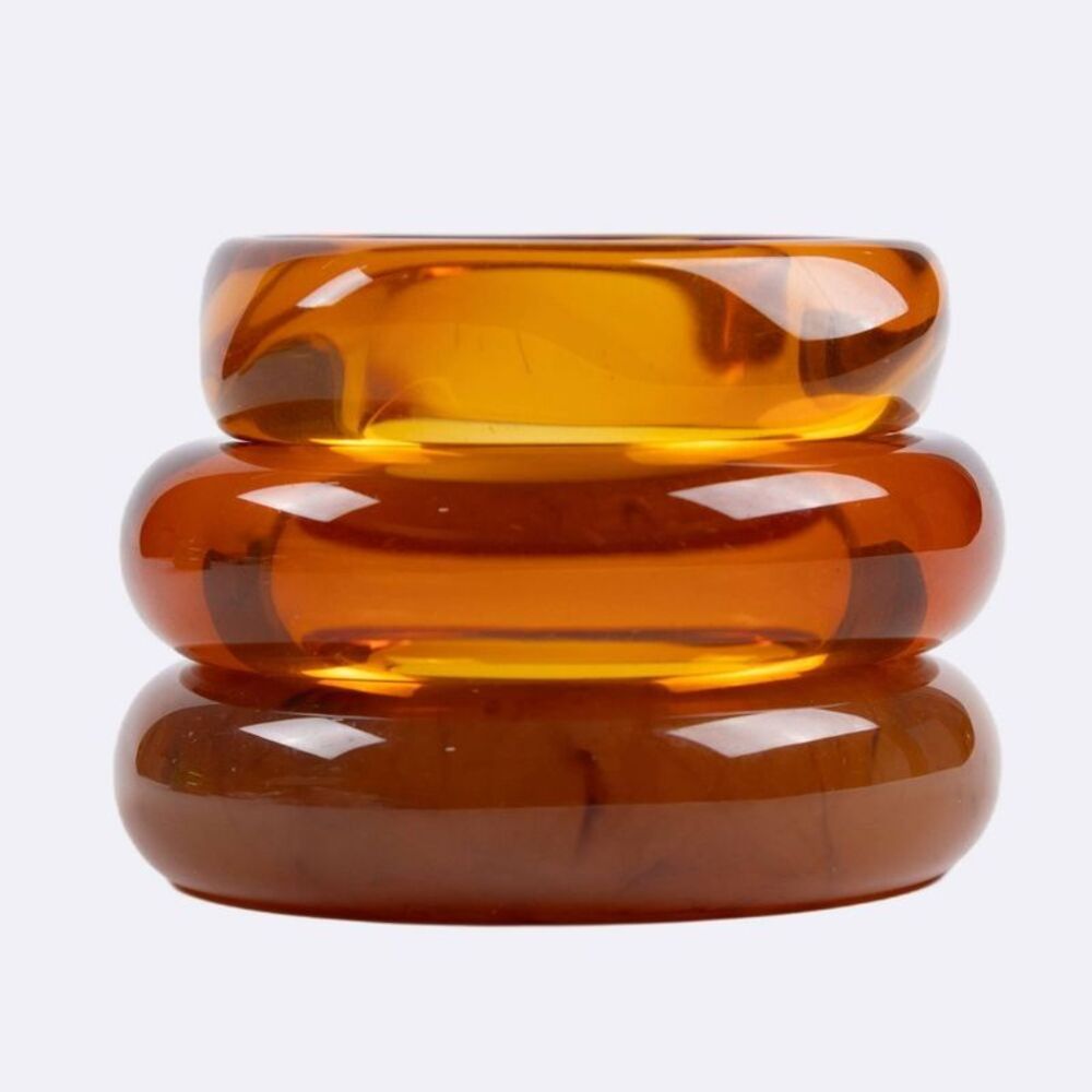 Luv Aj Formenta Bangle Set 3pc - Brown